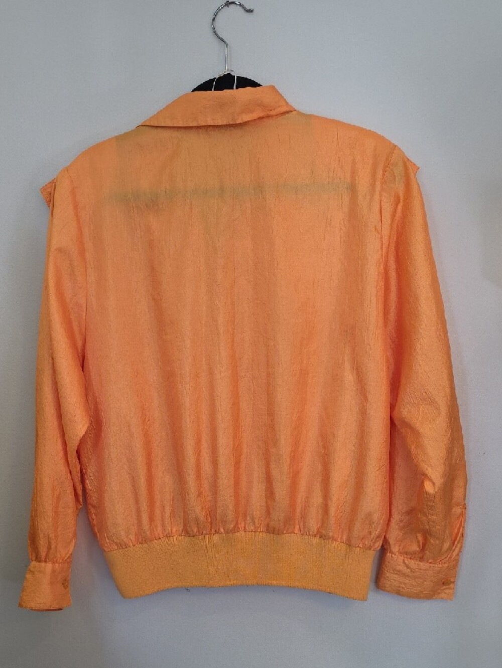 Orange Lightweight Button-Front Jacket - Picture 3 of 5